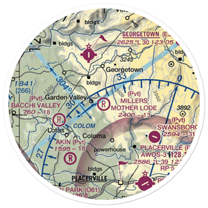 Dubey Airport (29CN) VFR Sectional Sticker (20 mile)