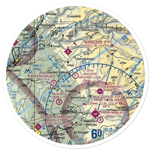 Dubey Airport (29CN) VFR Sectional Sticker (30 mile)