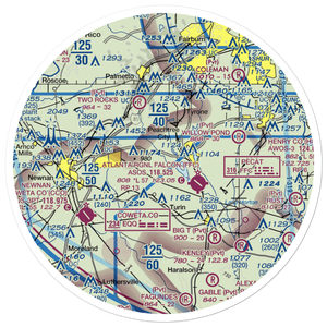 Rolling Meadows Airfield (29GA) VFR Sectional Sticker (30 mile)