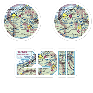 Norm's Airport (29II) VFR Sectional Sticker Pack