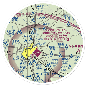 Cramer Aerodrome (29KY) VFR Sectional Sticker (20 mile)