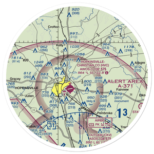 Cramer Aerodrome (29KY) VFR Sectional Sticker (30 mile)
