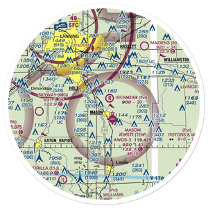 Sawyer Field (29MI) VFR Sectional Sticker (30 mile)