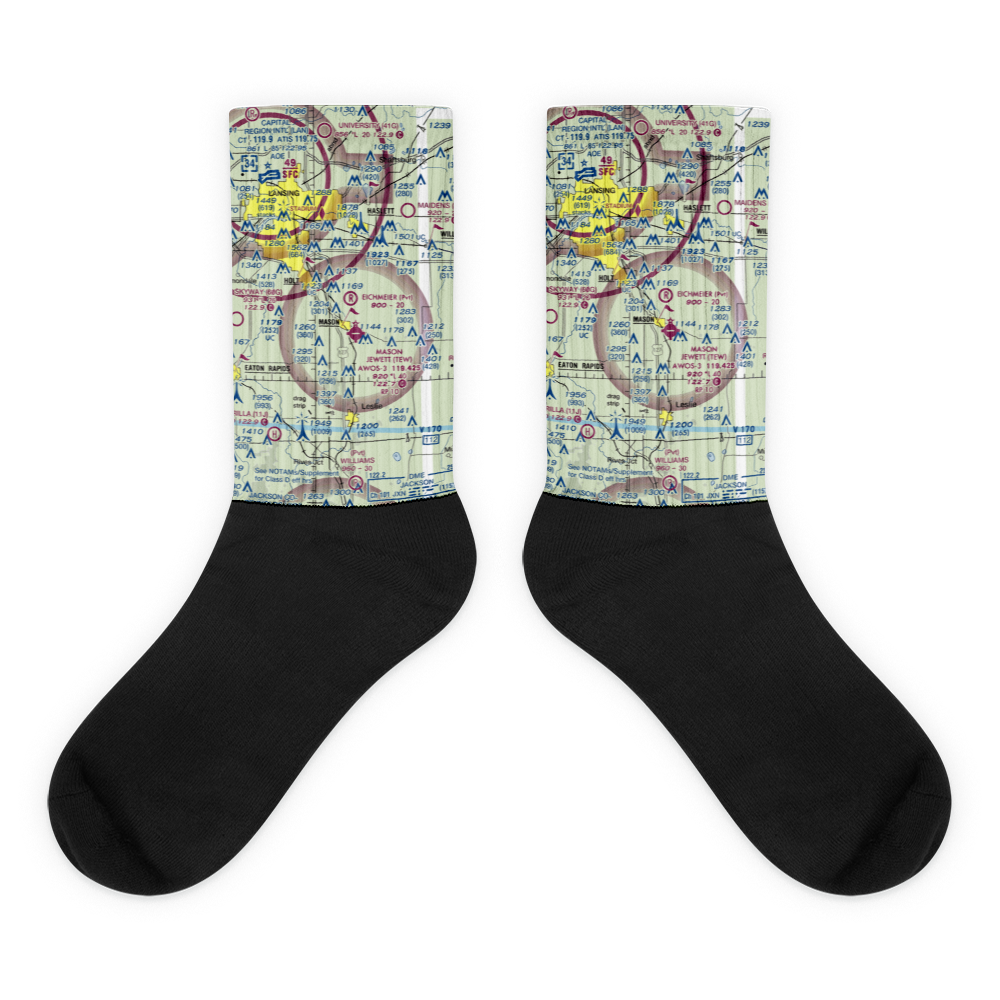 Sawyer Field (29MI) VFR Sectional Socks 