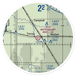 Wetenkamp Airport (29MN) VFR Sectional Sticker (20 mile)
