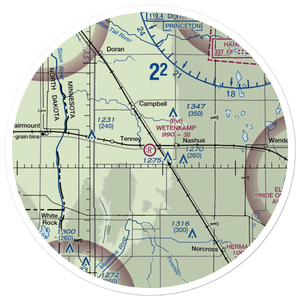 Wetenkamp Airport (29MN) VFR Sectional Sticker (30 mile)