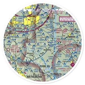 Fox Airport (29OH) VFR Sectional Sticker (30 mile)