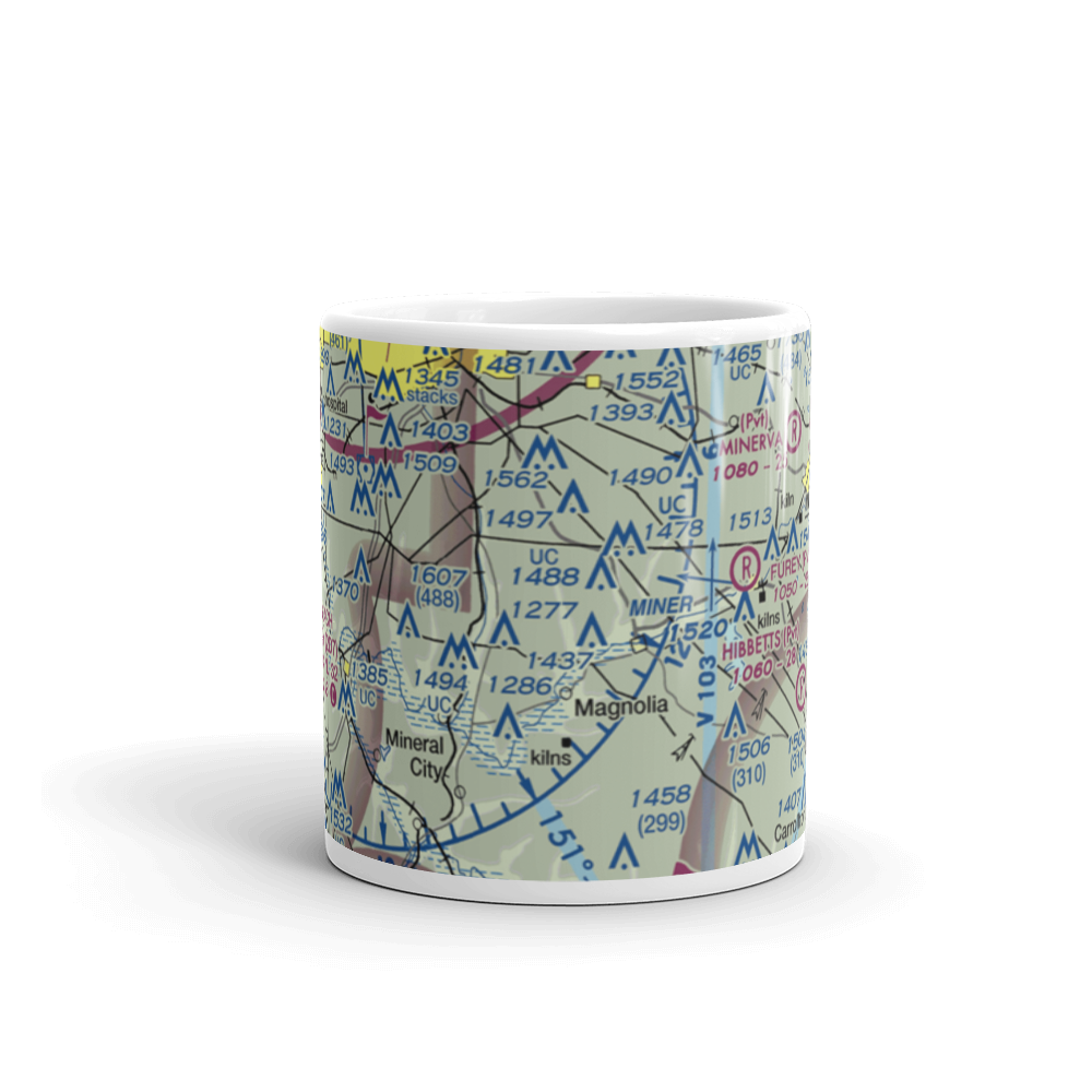 Fox Airport (29OH) VFR Sectional  Mug 