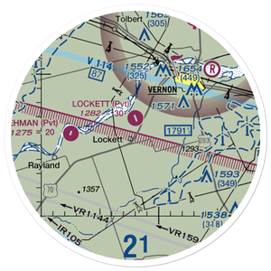 Lockett Airport (29TX) VFR Sectional Sticker (20 mile)