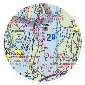 Middle Hero Seaplane Base (29VT) VFR Sectional Sticker (20 mile)