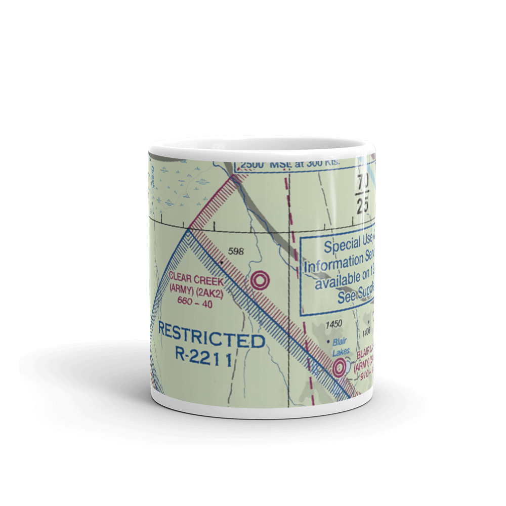 Clear Creek Airport (2AK2) VFR Sectional  Mug 