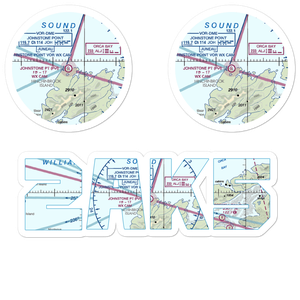 Johnstone Point Airport (2AK5) VFR Sectional Sticker Pack