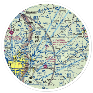 Emerald Mountain Airport (2AL3) VFR Sectional Sticker (30 mile)
