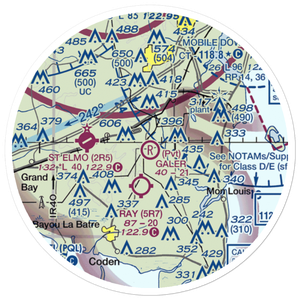 Dale O. Galer Aerodrome (2AL6) VFR Sectional Sticker (20 mile)