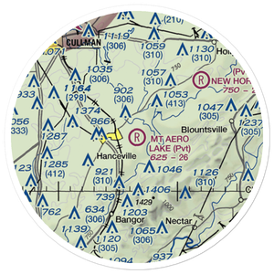 Mount Aero Lake Farm Airport (2AL7) VFR Sectional Sticker (20 mile)