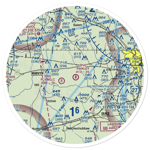 Finkley Farm Airport (2AL8) VFR Sectional Sticker (30 mile)