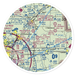 Bully Henry Airport (2AR0) VFR Sectional Sticker (30 mile)