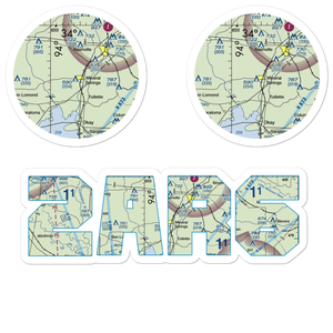 Glenn Winchester Airport (2AR6) VFR Sectional Sticker Pack