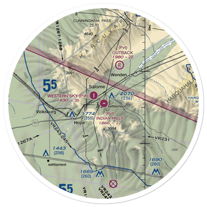 Indian Hills Airpark (2AZ1) VFR Sectional Sticker (30 mile)