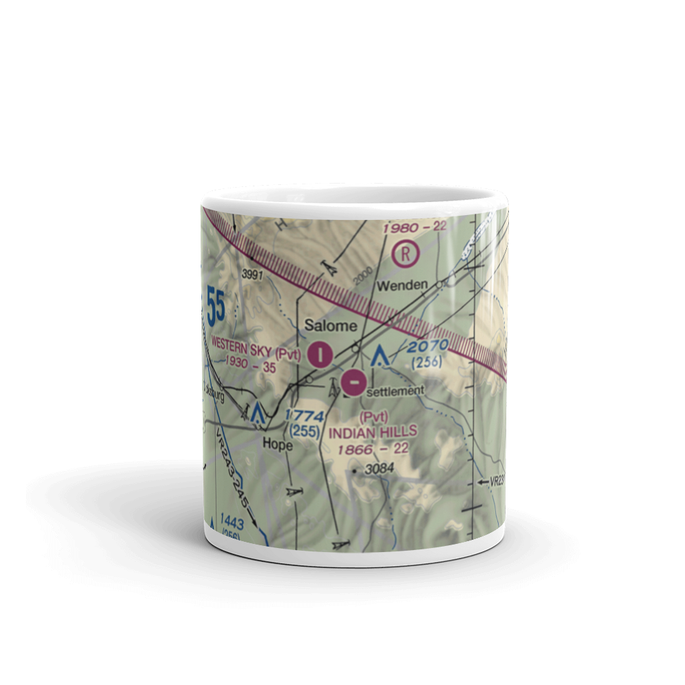 Indian Hills Airpark (2AZ1) VFR Sectional  Mug 