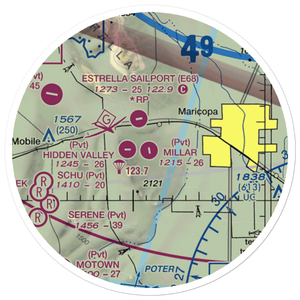 Millar Airport (2AZ4) VFR Sectional Sticker (20 mile)