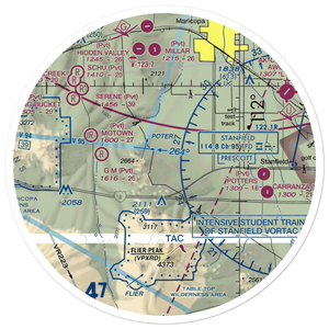 Donnelly Residence Airport (2AZ5) VFR Sectional Sticker (30 mile)