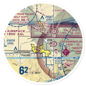 Cones Field (2CA2) VFR Sectional Sticker (20 mile)
