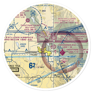 Cones Field (2CA2) VFR Sectional Sticker (30 mile)