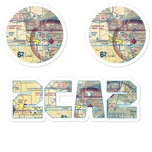 Cones Field (2CA2) VFR Sectional Sticker Pack