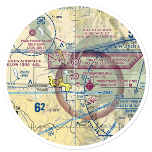 Crosswinds Airport (2CA3) VFR Sectional Sticker (30 mile)