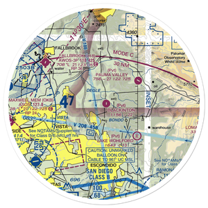 Blackinton Airport (2CA4) VFR Sectional Sticker (30 mile)