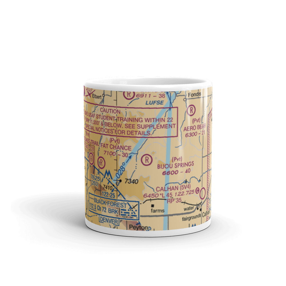 Bijou Springs Ranch Airport (2CD3) VFR Sectional  Mug 