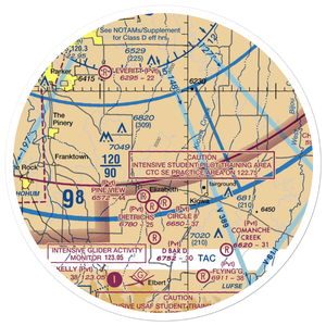 Safer Airport (2CD6) VFR Sectional Sticker (30 mile)