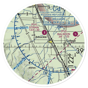 Mc Cabe Ranch Airport (2CL2) VFR Sectional Sticker (20 mile)