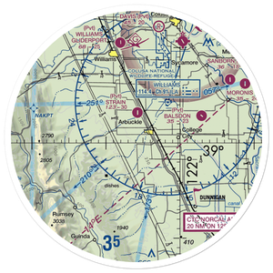 Mc Cabe Ranch Airport (2CL2) VFR Sectional Sticker (30 mile)