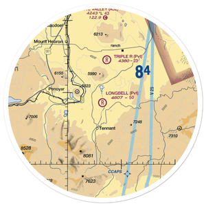 Longbell Ranch Airport (2CL3) VFR Sectional Sticker (30 mile)