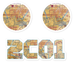 Cherokee Trail Ranch Airport (2CO1) VFR Sectional Sticker Pack