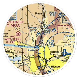 Edenway Airport (2CO5) VFR Sectional Sticker (20 mile)