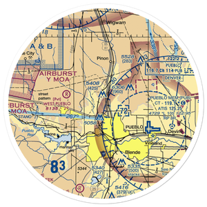 Edenway Airport (2CO5) VFR Sectional Sticker (30 mile)