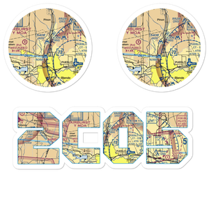 Edenway Airport (2CO5) VFR Sectional Sticker Pack