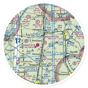 Willaview Airport (2DE2) VFR Sectional Sticker (30 mile)