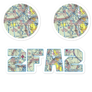 Monroe Airpark (2FA2) VFR Sectional Sticker Pack