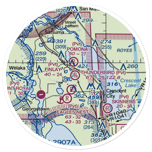 Thunderbird Air Park (2FA5) VFR Sectional Sticker (20 mile)