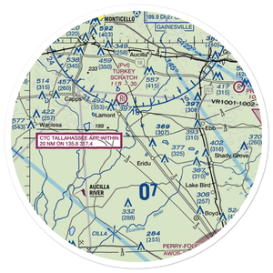 Mount Olive Farm Airport (2FA9) VFR Sectional Sticker (30 mile)