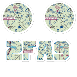 Mount Olive Farm Airport (2FA9) VFR Sectional Sticker Pack