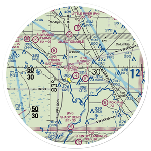 Lazyboy Airport (2FD0) VFR Sectional Sticker (30 mile)