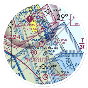 Highlander Airport (2FD6) VFR Sectional Sticker (20 mile)