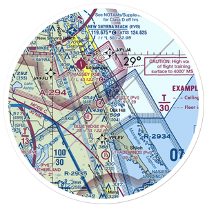 Highlander Airport (2FD6) VFR Sectional Sticker (30 mile)