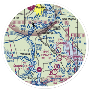 Lib Field (2FD8) VFR Sectional Sticker (20 mile)