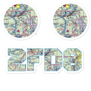 Lib Field (2FD8) VFR Sectional Sticker Pack